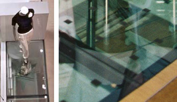 More pictures of fire-rated glass flooring